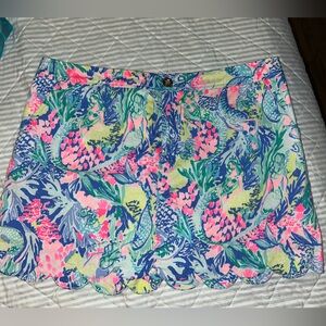BNWOT Lilly Pulitzer Mermaid in Shade Skort. Size 12.